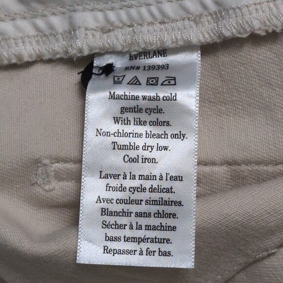 NWT Everlane Stone (Beige) Straight Leg 2-Button Chinos Pants Size 12 - Picture 10 of 12